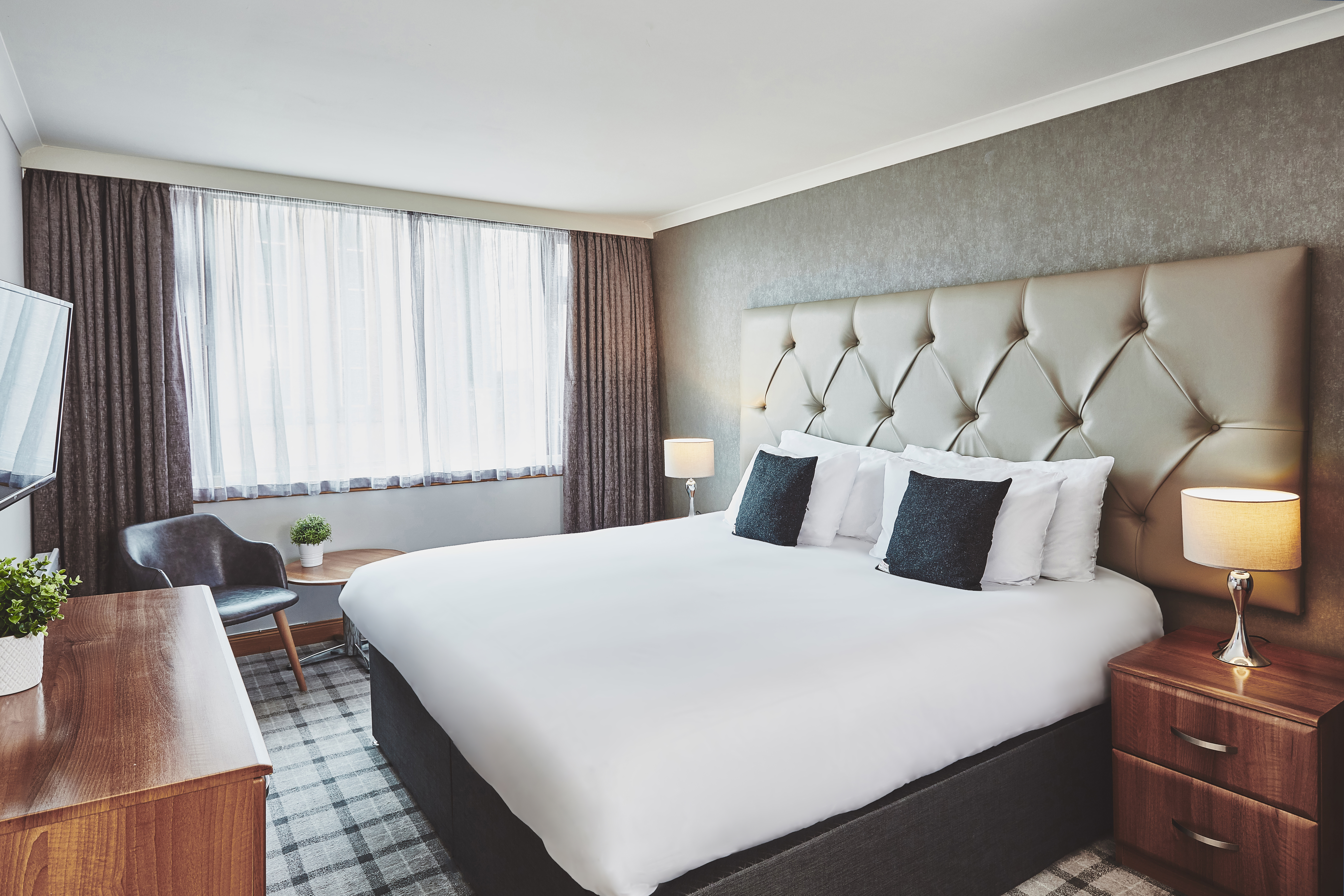 Double bedroom at The Scot Hotel, Oban